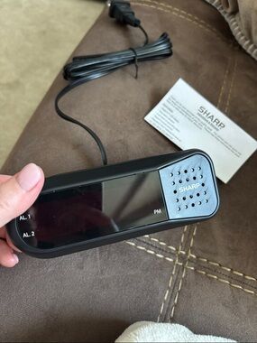 Sharp Digital Alarm Clock Radio - Black